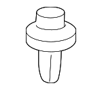 91501S04003 - Body: Grille Clip for Honda: Accord, Accord Crosstour, Civic, Civic del Sol, CR-V, CR-Z, Crosstour, Element, Fit, Insight, Odyssey, Passport, Pilot, Prelude, Ridgeline, S2000 Image