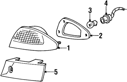 Combination Lamps for 1997 Mercury Mystique #0