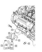 53013816AA - 3.7L Gas; Engine: Splash Guard for Mopar Image