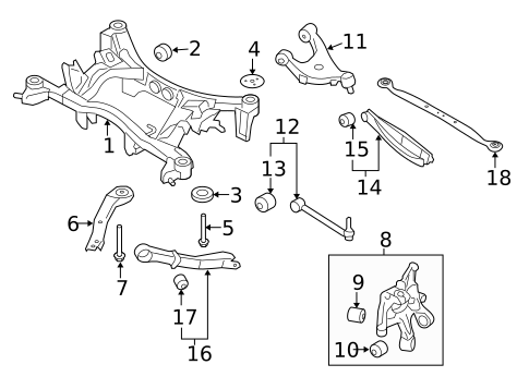 Rear Suspension for 2018 Subaru Forester #1