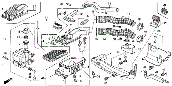 Air Cleaner for 1992 Acura Integra #0
