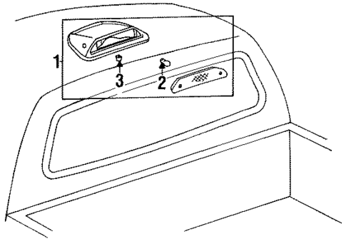 High Mount Lamps for 1994 Toyota Pickup #0