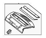 21869009498P24 - Body: Pkg Tray Trim for Mercedes-Benz Image
