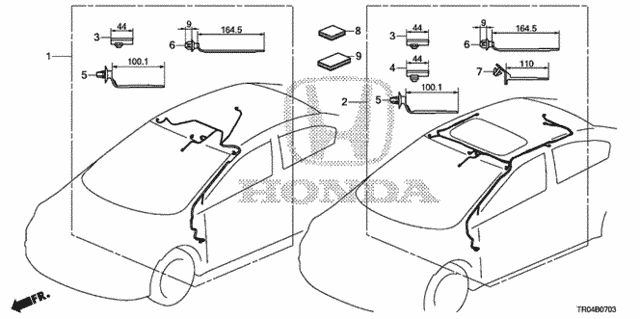 Wire Harness (4) for 2012 Honda Civic #0
