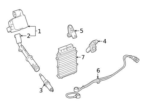 Ignition System for 2015 Mercedes-Benz ML 63 AMG&reg; #1
