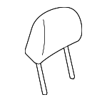 64061FL00AVH - Body: Headrest for Subaru: Impreza Image