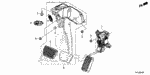 17800T1WA01 - : Pedal Assembly, Accelerator for Acura: RDX Image