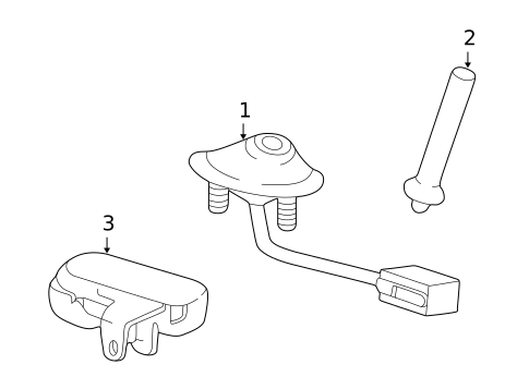 Antenna & Radio for 2002 Lexus LS430 #0