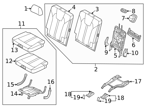 Third Row Seats for 2022 Kia Sorento #0