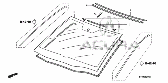 Front Windshield for 2008 Acura RDX #0