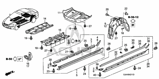 Side Sill Garnish for 2006 Acura RL #0