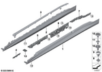 51775A5A704 - Vehicle Trim: Rocker Panel Cover Lower Section Right for BMW Image