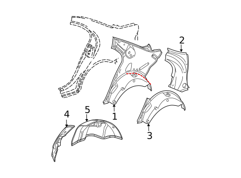Inner Structure for 2004 Mercedes-Benz E 55 AMG&reg; #0