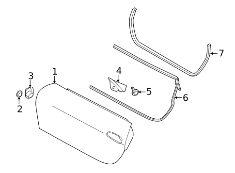 Door & Components for 2019 Porsche 718 Cayman #3