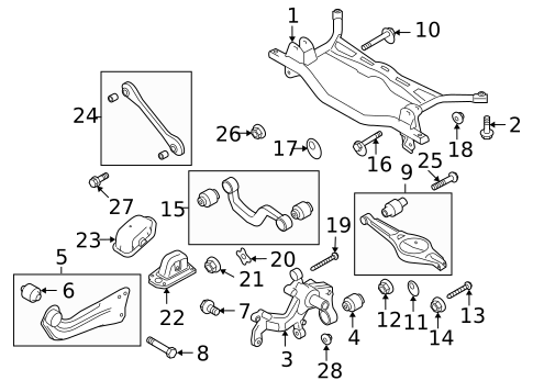 Rear Suspension for 2015 Volkswagen Golf #27