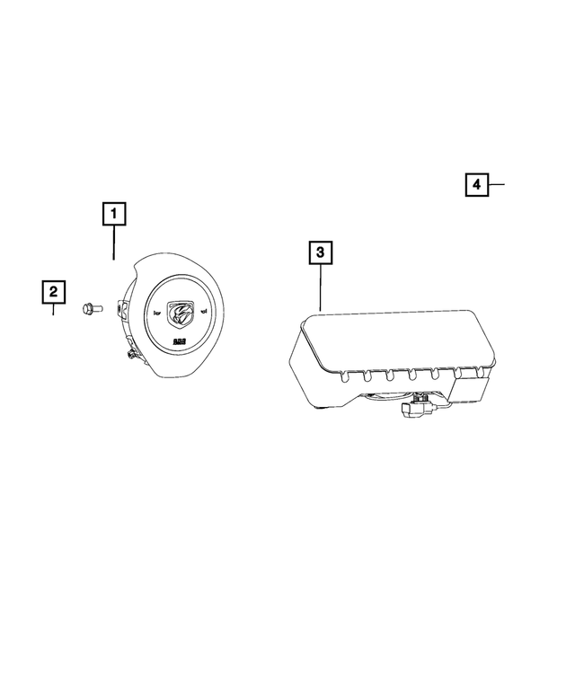 6KE78DX9AB - Restraints: Driver Air Bag for Mopar Image