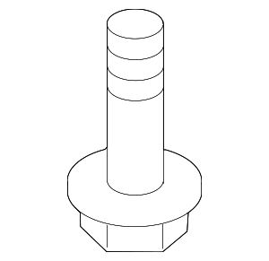 N10457101 - : Upper Center Pillar Trim Screw for Audi Image
