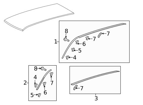Exterior Trim - Roof for 2010 Mitsubishi Outlander #0