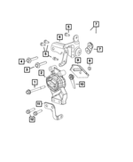 6101688 - Engine: Hex Lock Nut, Mounting for Mopar Image