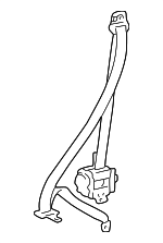 7321052121A0 - Electrical: Belt &amp; Retractor for Toyota: Echo Image