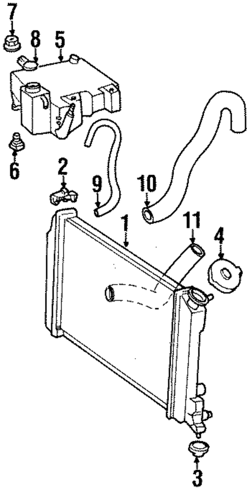 Radiator & Components for 1999 Isuzu Hombre #0