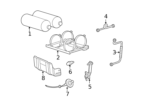 Fuel System Components for 2003 Ford Crown Victoria #1