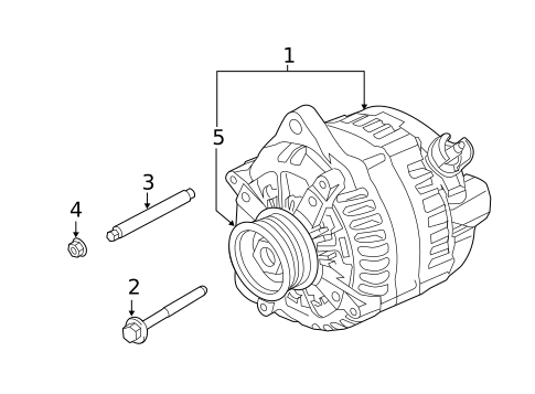 Alternator for 2014 Lincoln MKZ #0