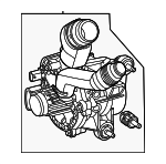 5000801 - Belts &amp; Cooling: Engine Auxiliary Water Pump for Mercedes-Benz Image