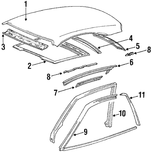 Roof for 1991 Toyota Celica #0
