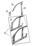 68003979AC - Body Sheet Metal Except Doors: Body Side Aperture Front Panel Package, Left for Mopar Image
