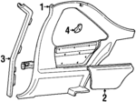 10087190 - Body: Quarter Trim Panel for Chevrolet: Beretta Image