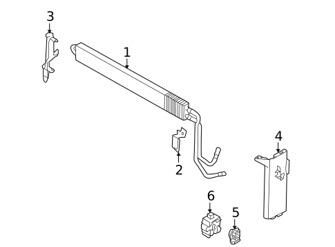 Power Steering Oil Cooler for 2011 BMW X6 #0