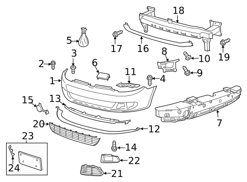 Bumper & Components - Front for 2012 Volkswagen GTI #1