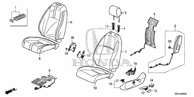 Front Seat (L.) (1) for 2016 Honda Civic #0