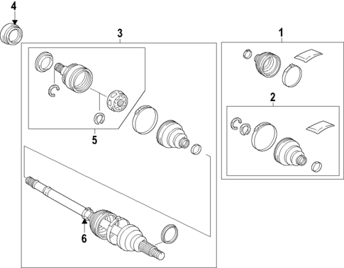 Axle Shafts & Joints for 2023 Toyota Crown #0