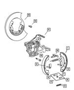4238733 - Parking Brake: Brake Shoe Hold Down Pin for Mopar Image