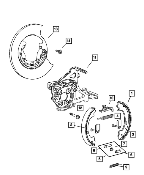 Parking Brake Lever and Cables for 2003 Dodge Neon #0