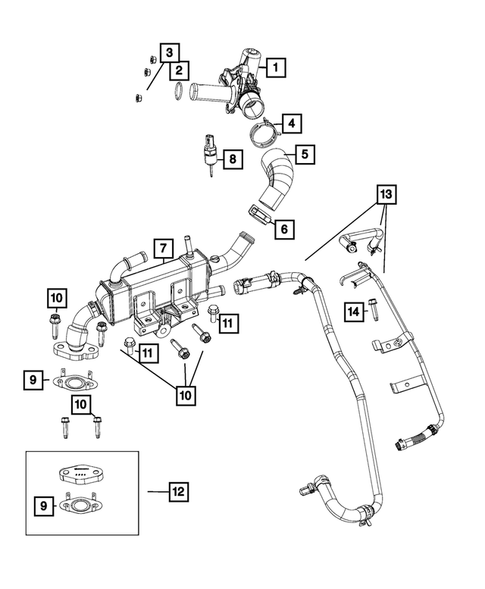 EGR System for 2018 Chrysler Pacifica #0