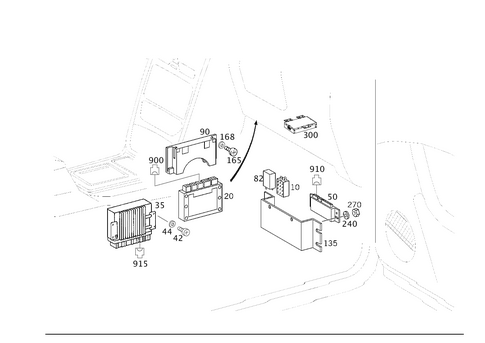 Electrical Compartment in Co-Driver Legroom for 2013 Mercedes-Benz G550 #0