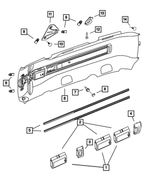 1CD72BD1AA - Instrument Panel and Radios and Consoles: Headliner Plug for Chrysler: Town &amp; Country | Dodge: Caravan, Grand Caravan Image
