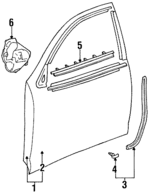 6783107020 - : 1998-1999 Toyota Avalon - Access Cover for Toyota: Avalon Image