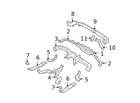 Ducts for 2009 Hyundai Santa Fe #0