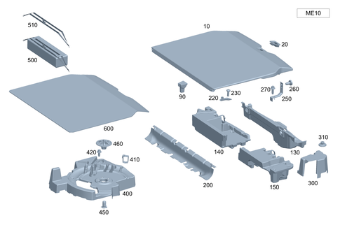 Load Compartment Floor for 2025 Mercedes-Benz GLC63 AMG S E Performance #0