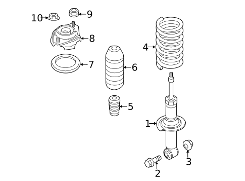Struts & Components for 2017 Subaru Crosstrek #1