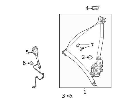 Seat Belt for 2021 Mercedes-Benz A35 AMG #0