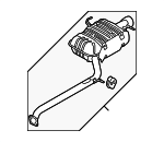 287001D280 - Exhaust: Muffler for Kia Image