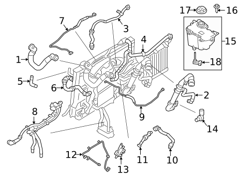 Hoses & Lines for 2019 Land Rover Range Rover Velar #1