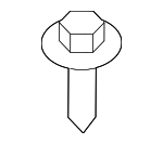 AYP500110 - Cooling System: Reservoir Tank Screw for Land-Rover Image