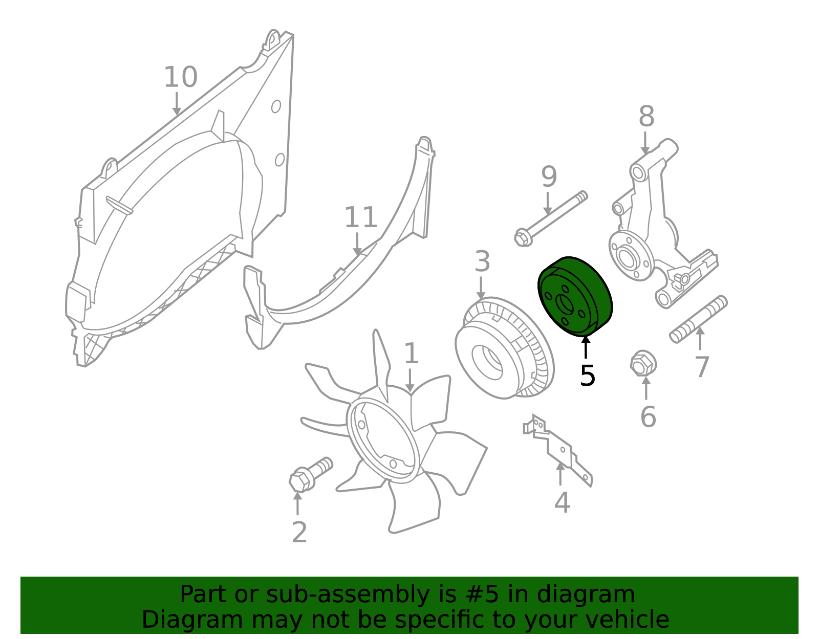 2011-2024 INFINITI Fan Pulley 210511LA1B | Faulkner Infiniti of Willow ...