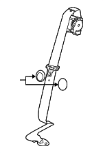 19368188 - : Part# 19368188 Titanium Rear Center Seat Belt for Chevrolet: Impala Image